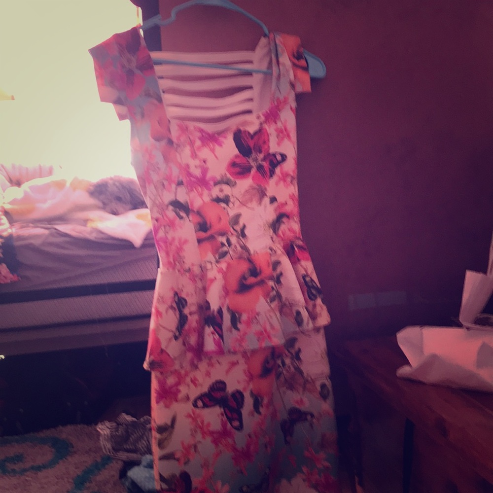 Silky spandex poly blend dress